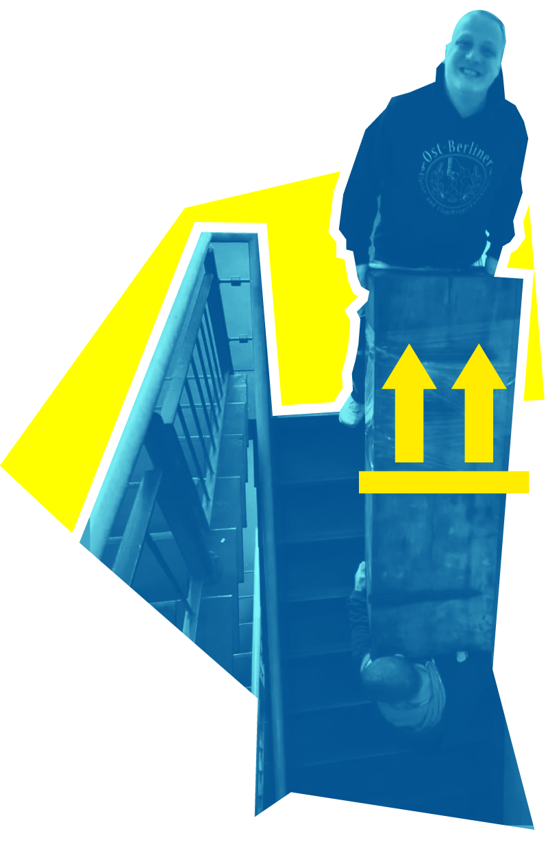 Treppe runter, Treppe rauf - wir stehen drauf!