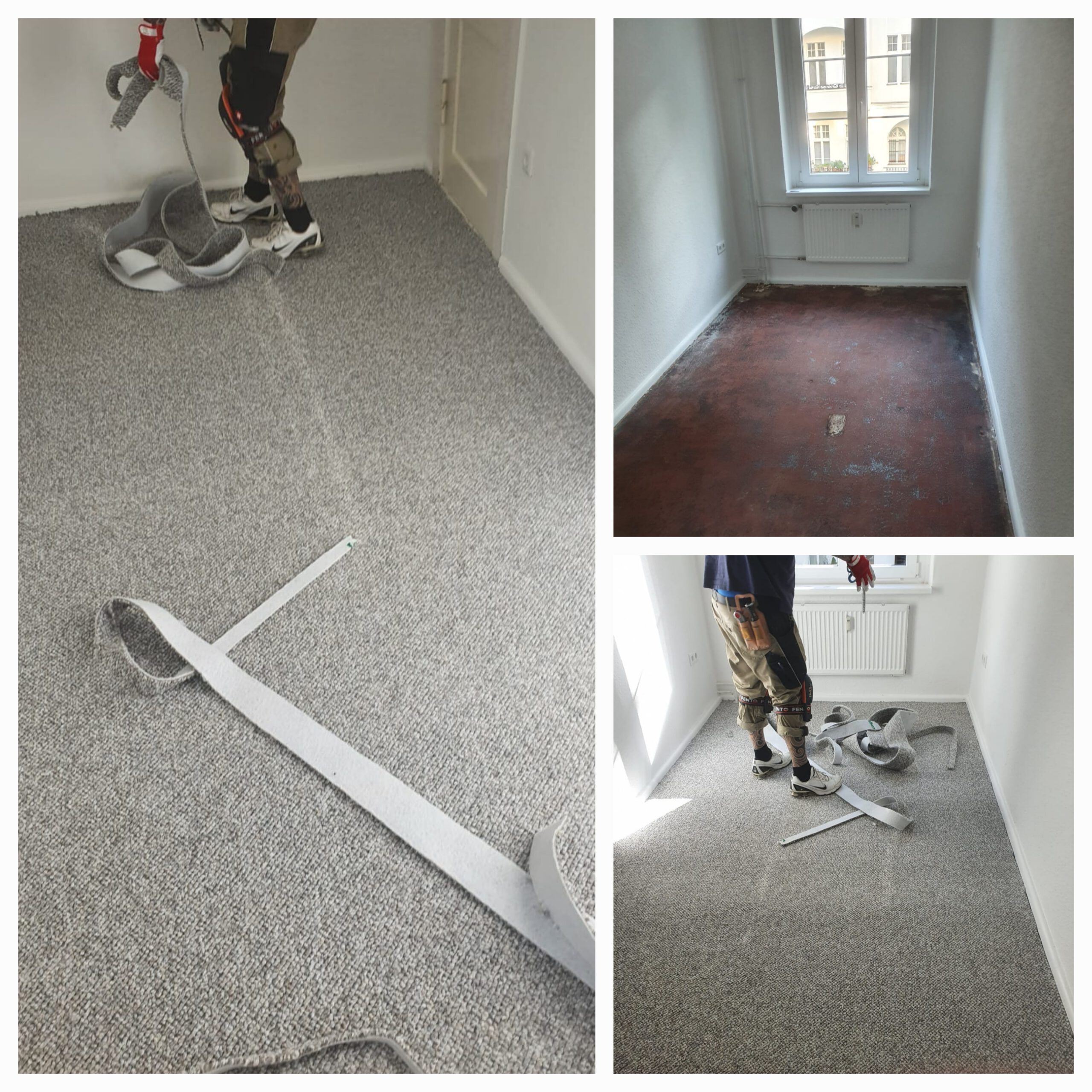 Teppichverlegen Fussbodenbelag verlegen